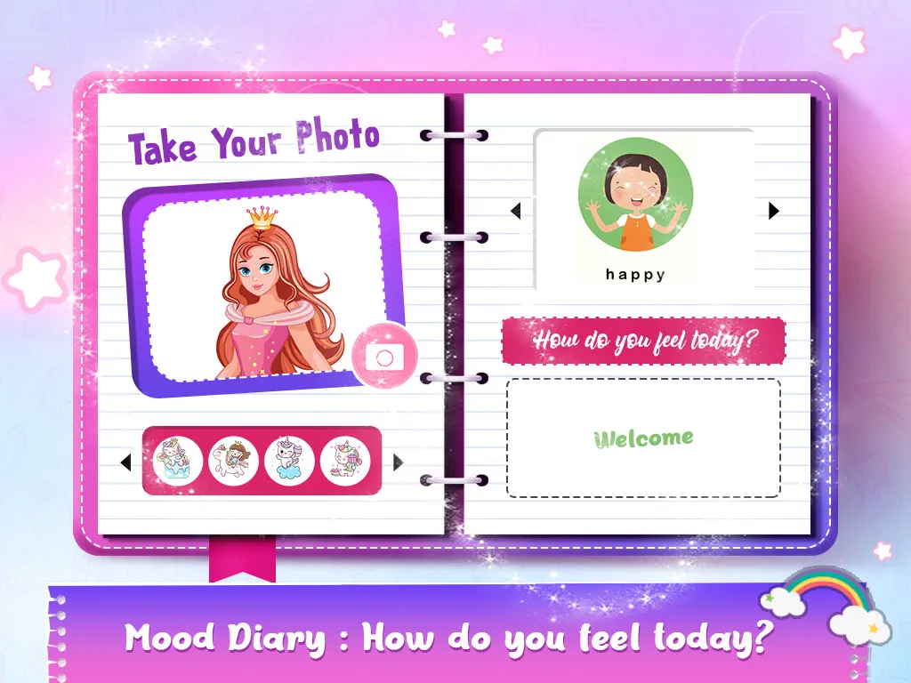 DIY Unicorn Girls Secret Diary | Indus Appstore | Screenshot