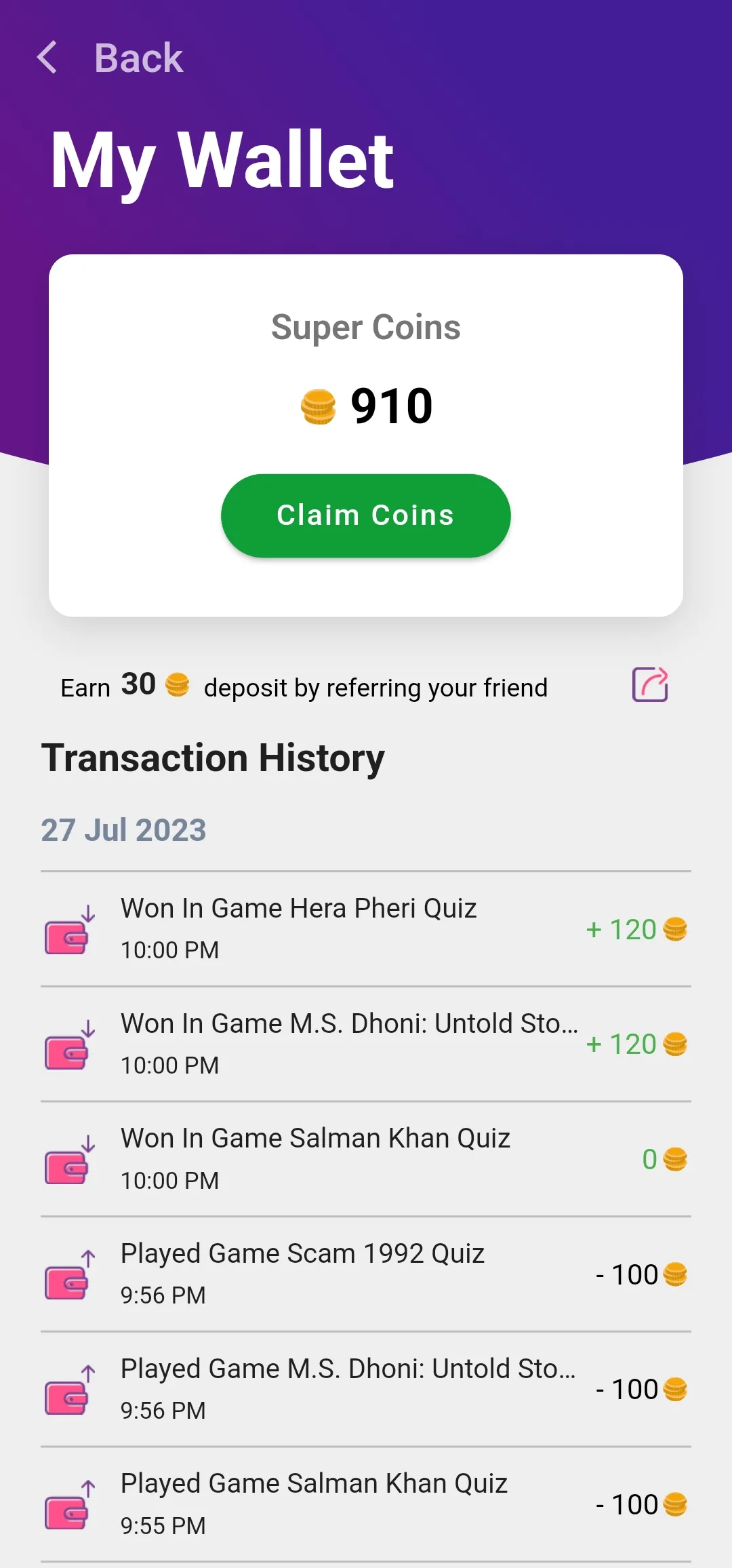 Clapper | Play Bollywood Quiz | Indus Appstore | Screenshot