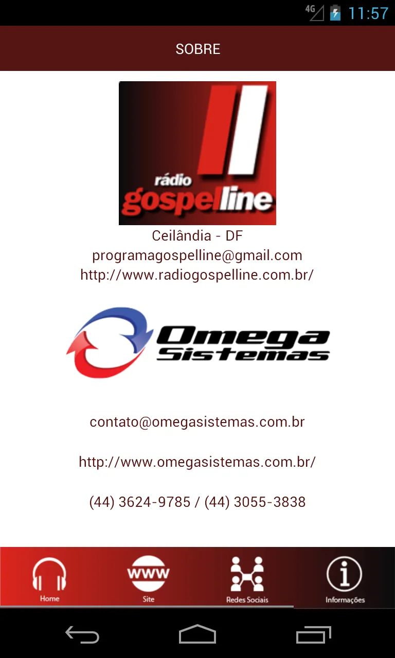 Rádio Gospel Line | Indus Appstore | Screenshot