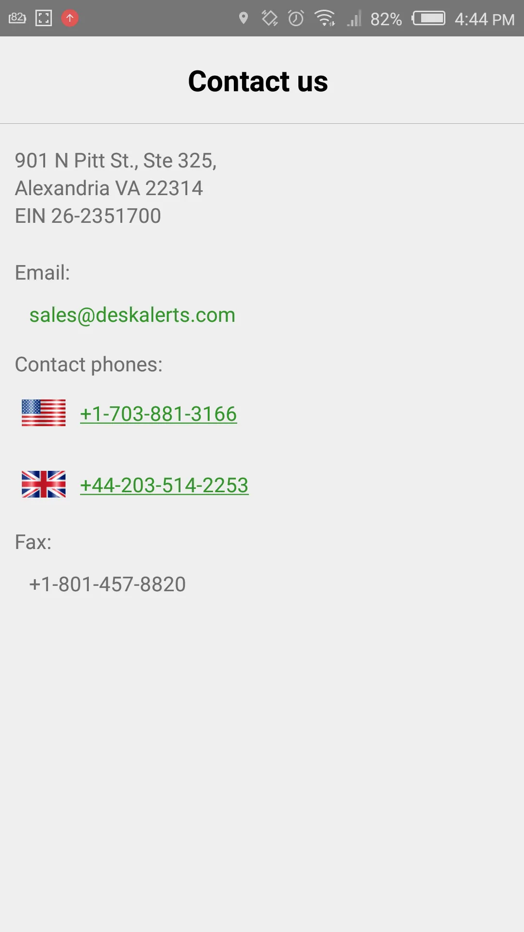 DeskAlerts Mobile 9 | Indus Appstore | Screenshot