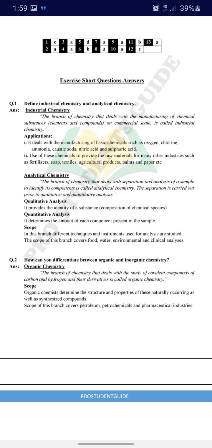 9th class Chemistry notes | Indus Appstore | Screenshot