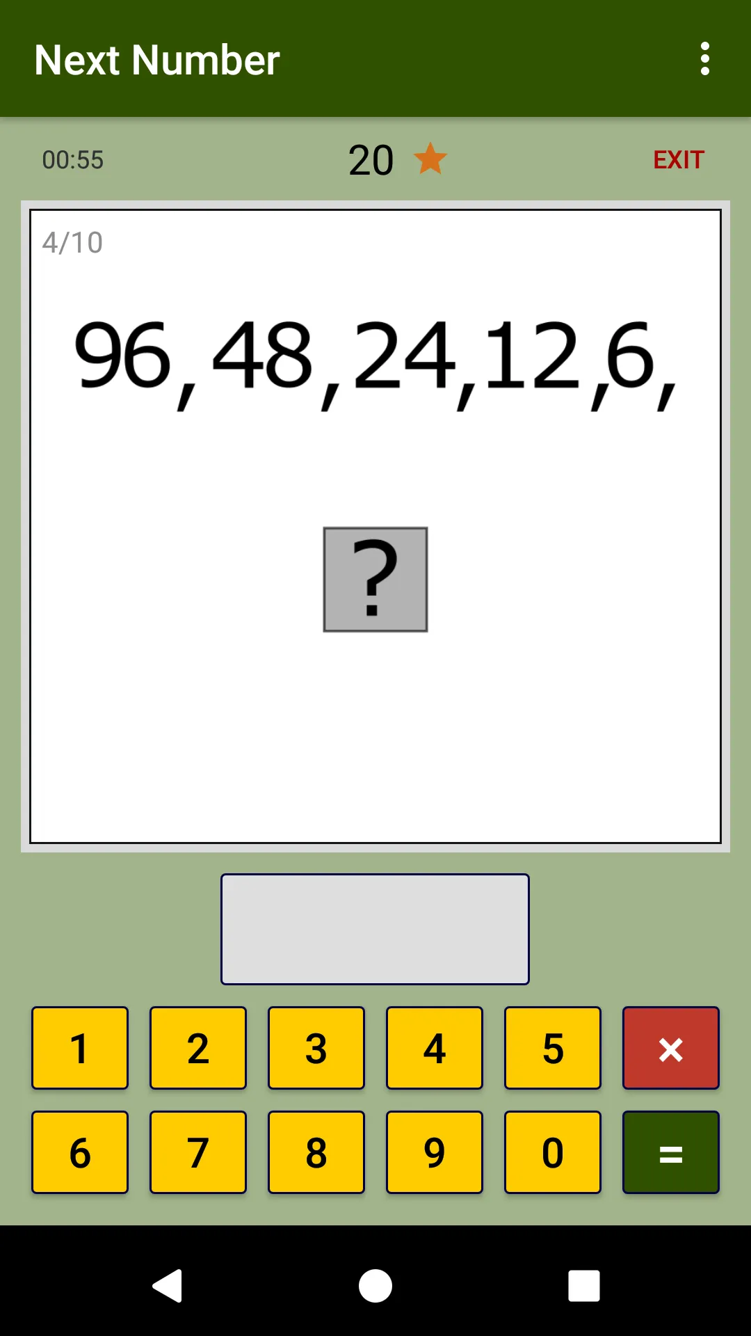 Next Number - Logic Brain Game | Indus Appstore | Screenshot