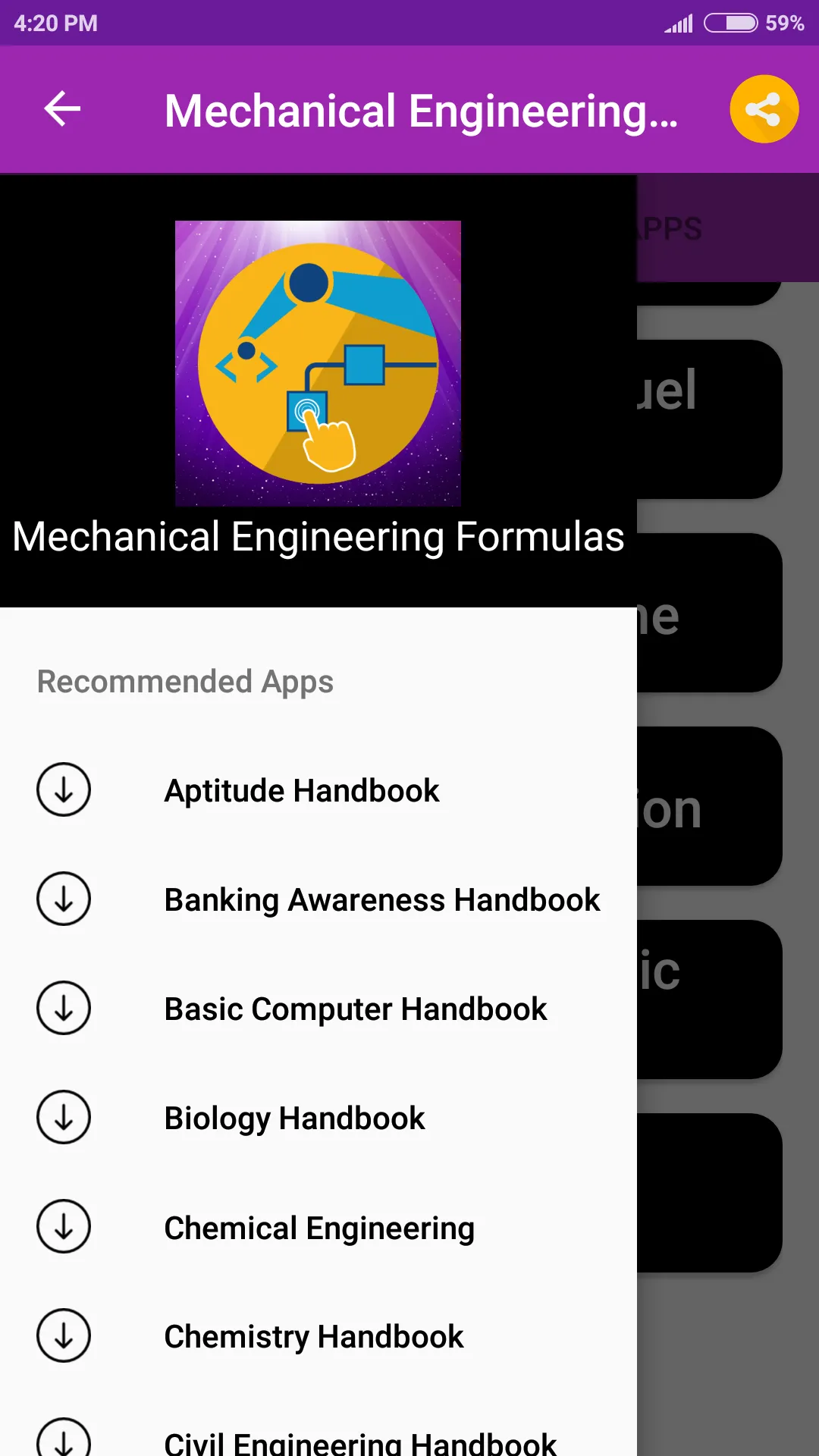 Mechanical Engineering Formula | Indus Appstore | Screenshot