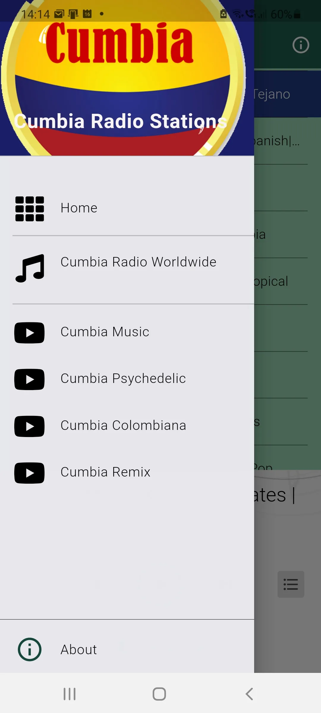 Cumbia Music Radio Stations | Indus Appstore | Screenshot