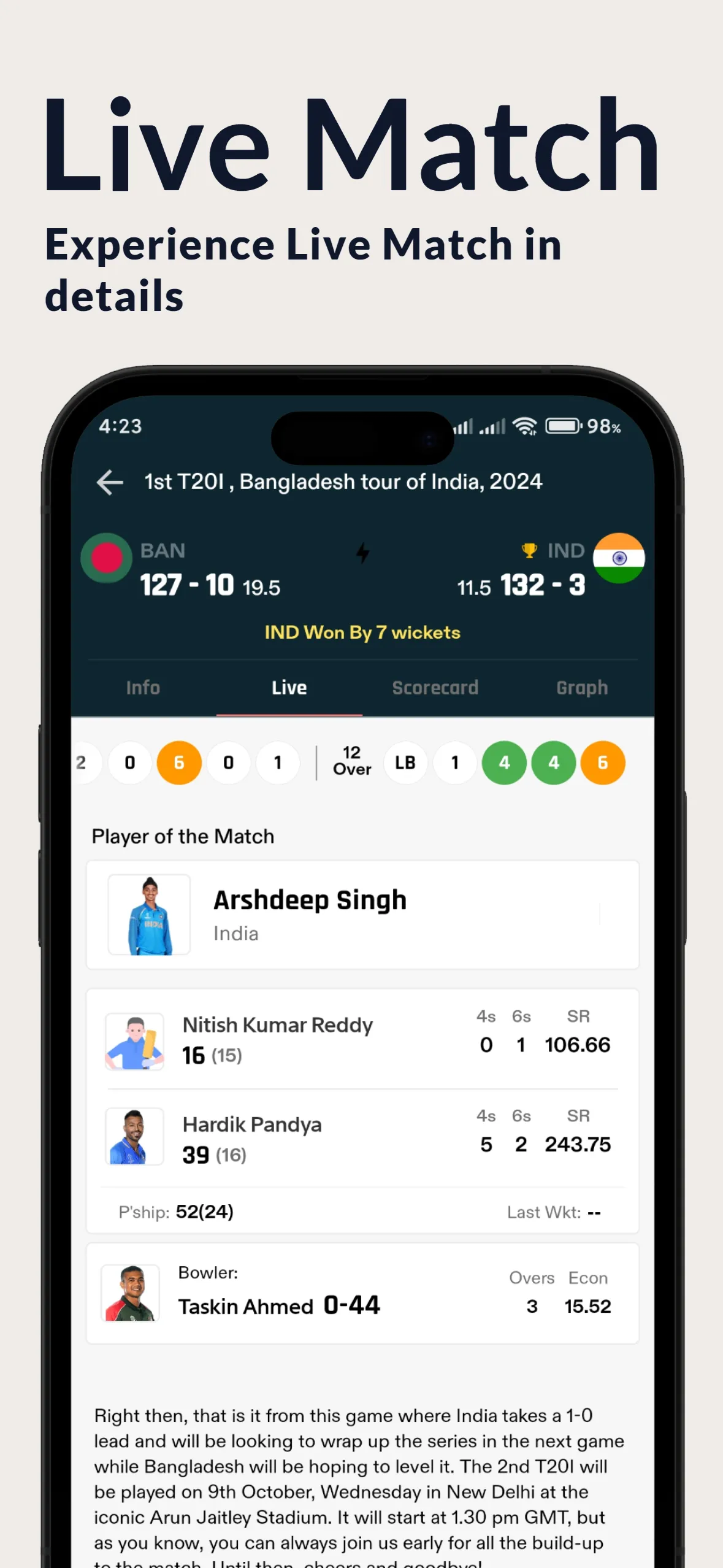 Cricktime - Live Cricket Score | Indus Appstore | Screenshot