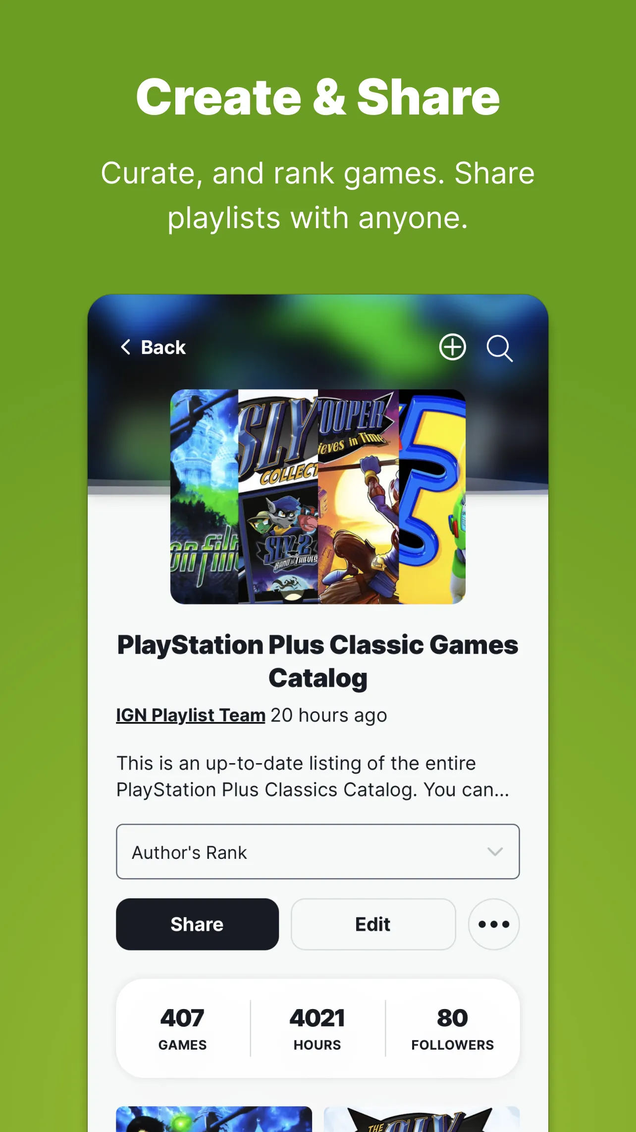 Playlist - Video Game Manager | Indus Appstore | Screenshot