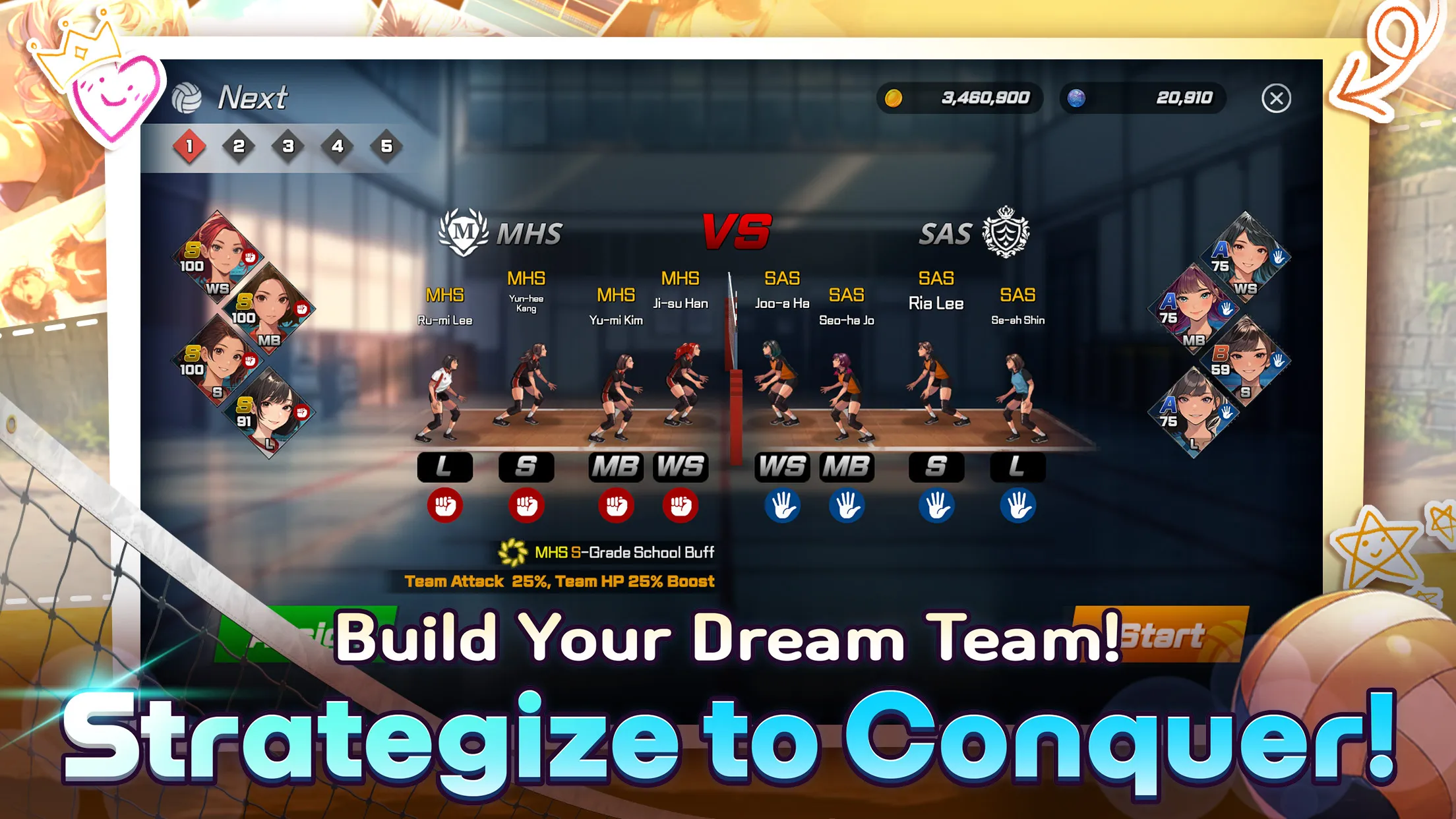 Volley Girls:High School Story | Indus Appstore | Screenshot