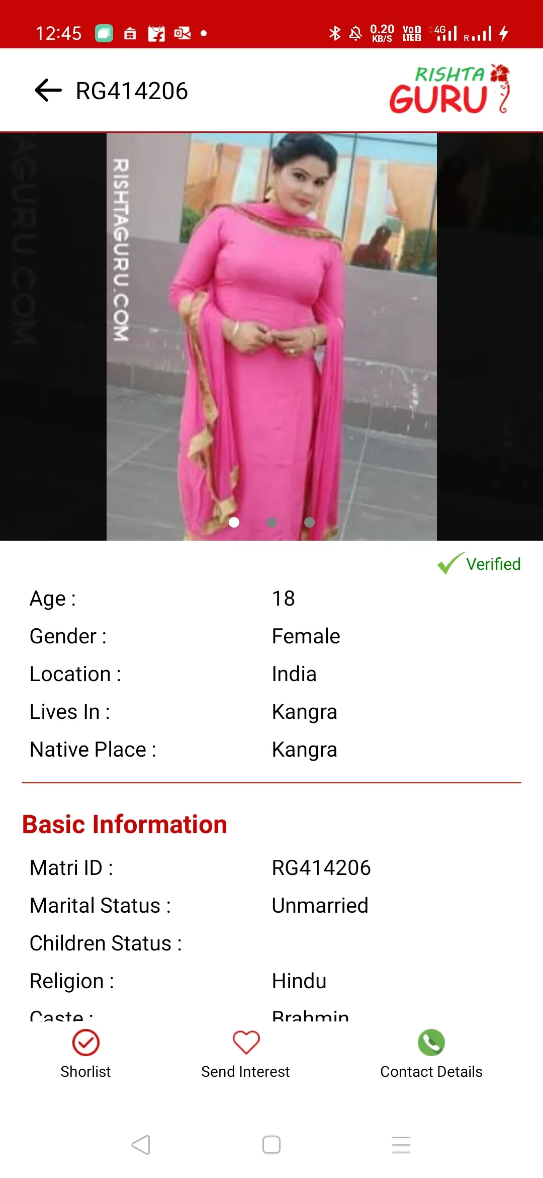 Rishta Guru - Indian Matrimony | Indus Appstore | Screenshot