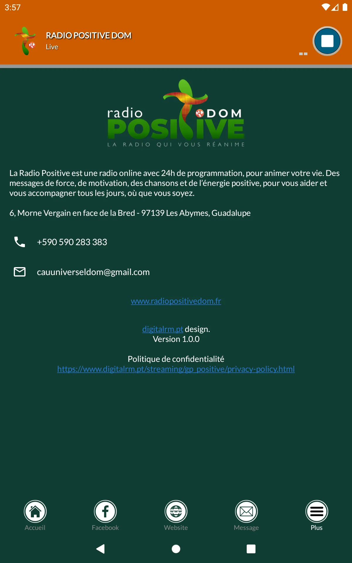 Radio Positive DOM | Indus Appstore | Screenshot