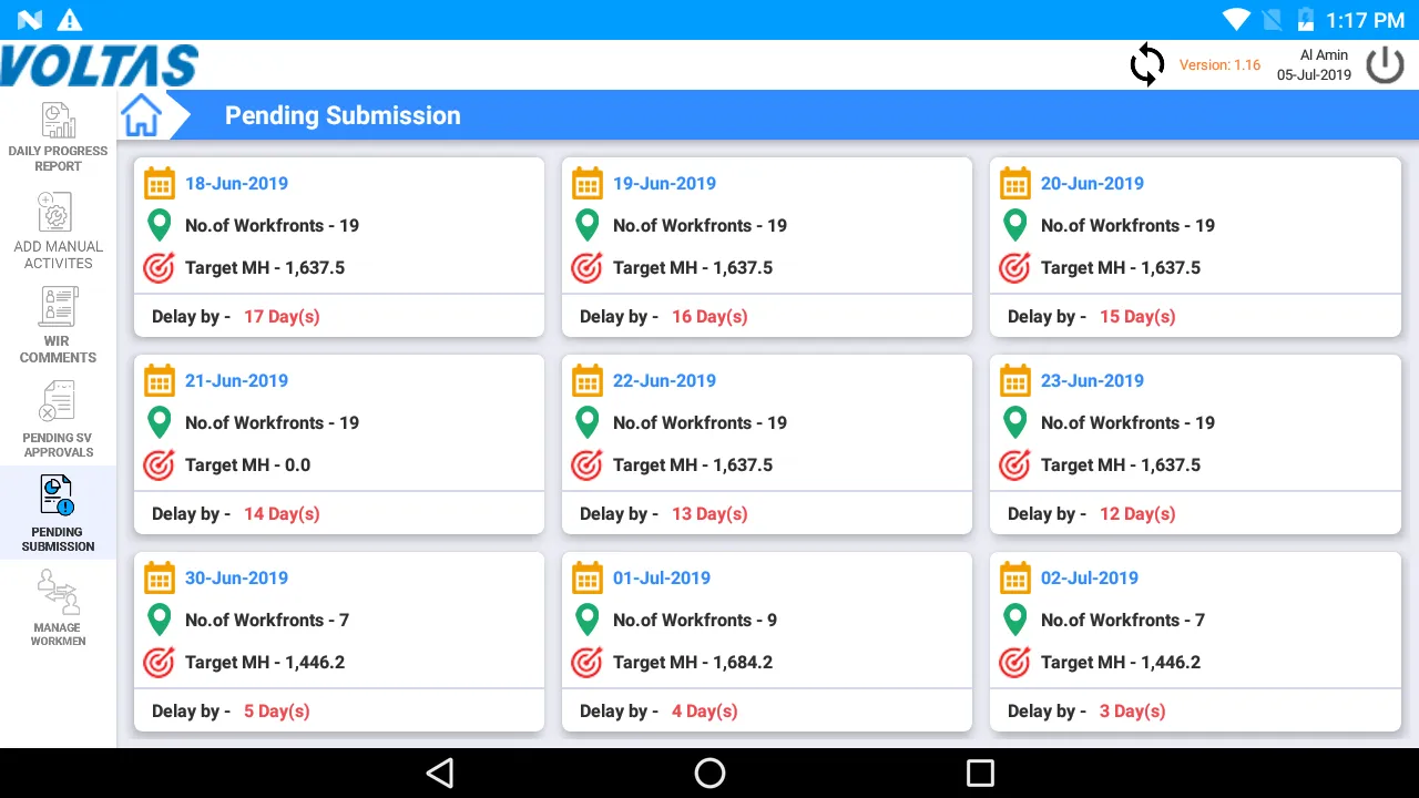 Voltas Foreman | Indus Appstore | Screenshot