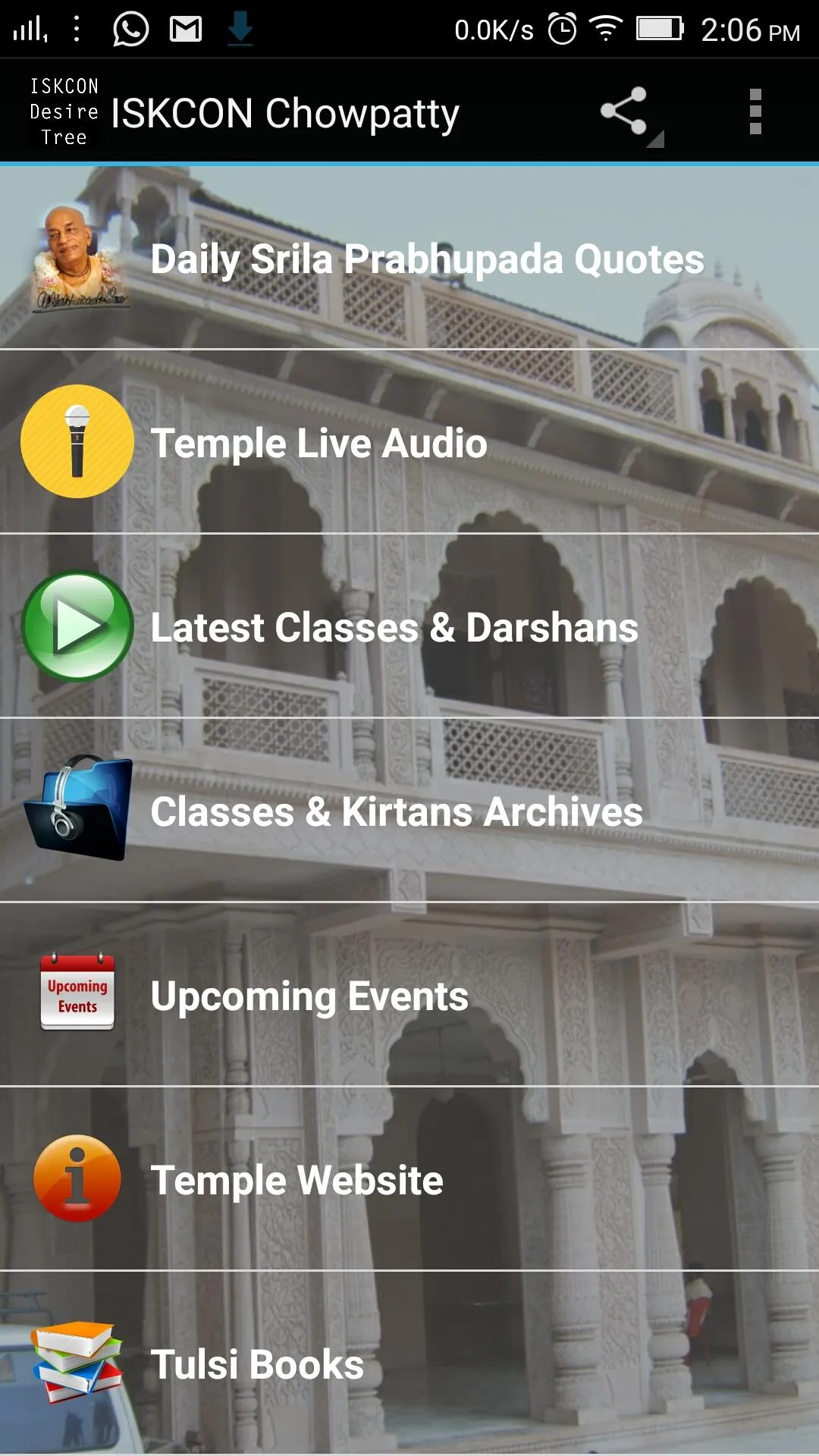 ISKCON Chowpatty | Indus Appstore | Screenshot