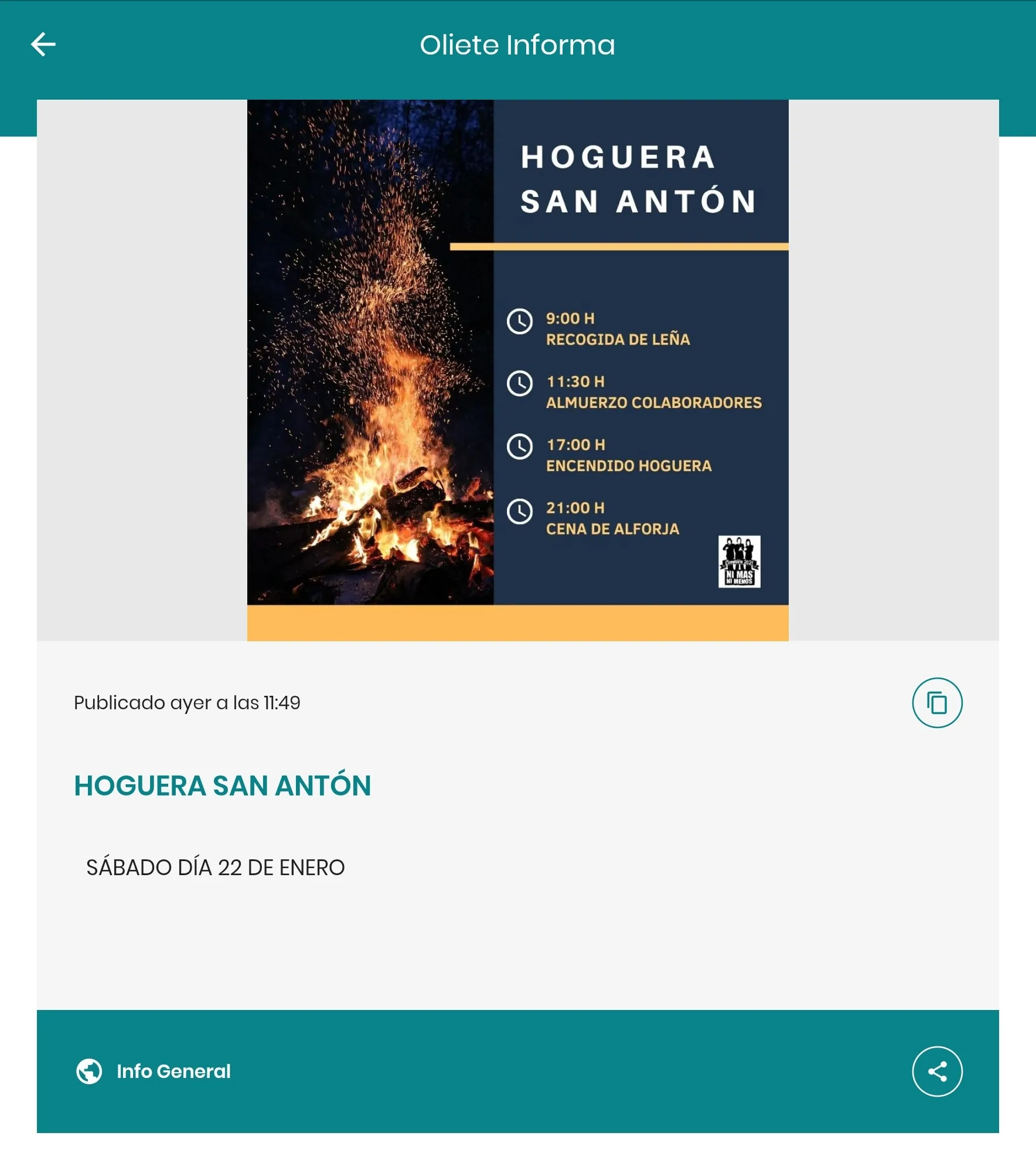 Oliete Informa | Indus Appstore | Screenshot