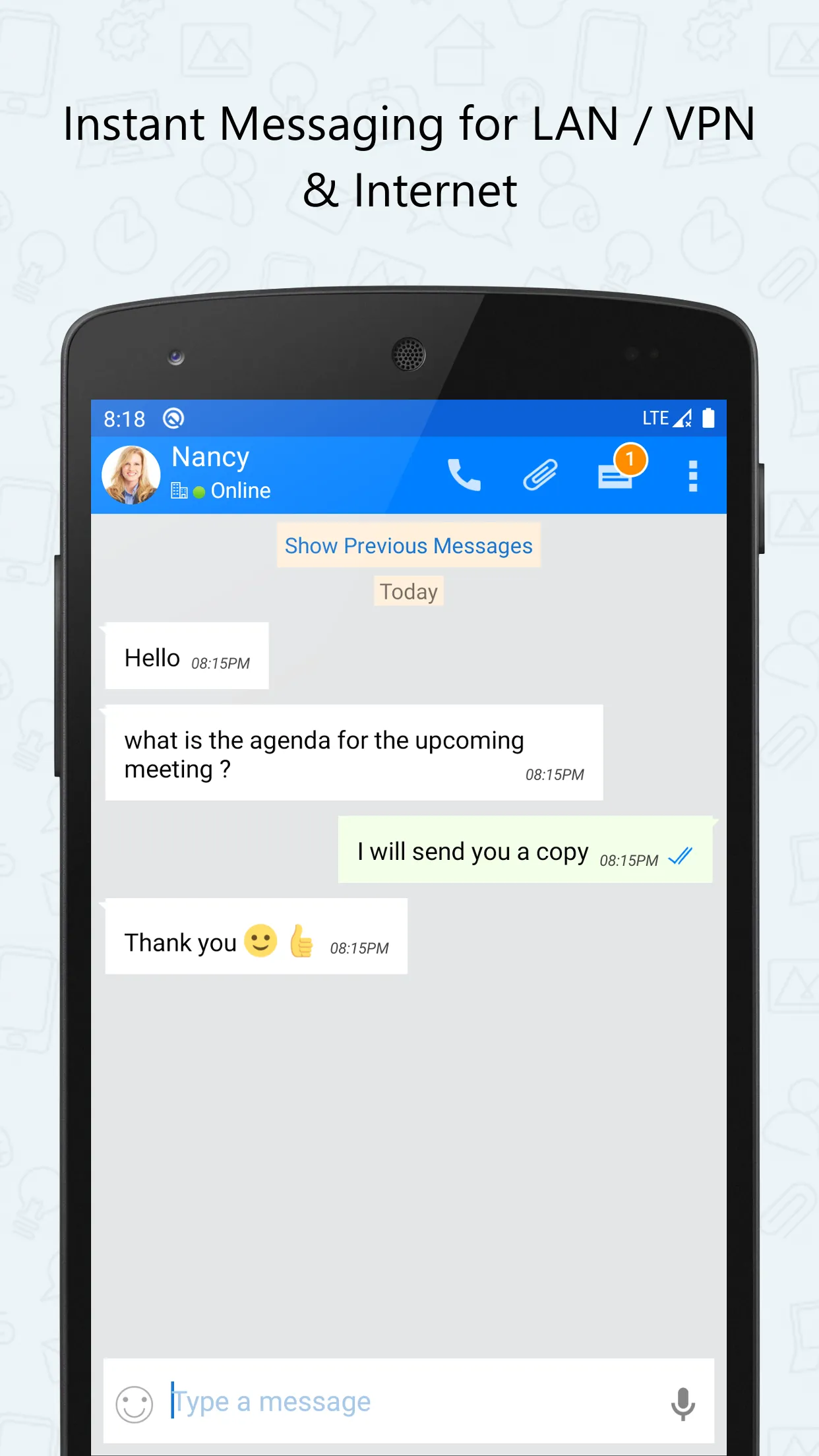 Output Messenger | Indus Appstore | Screenshot