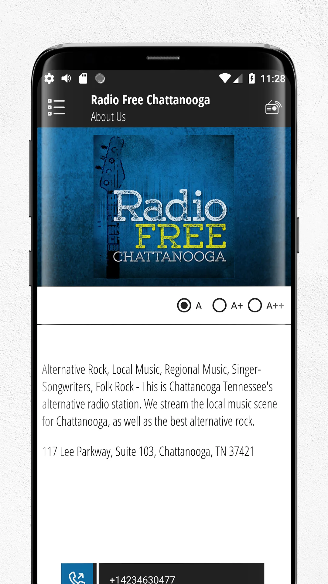 Radio Free Chattanooga | Indus Appstore | Screenshot