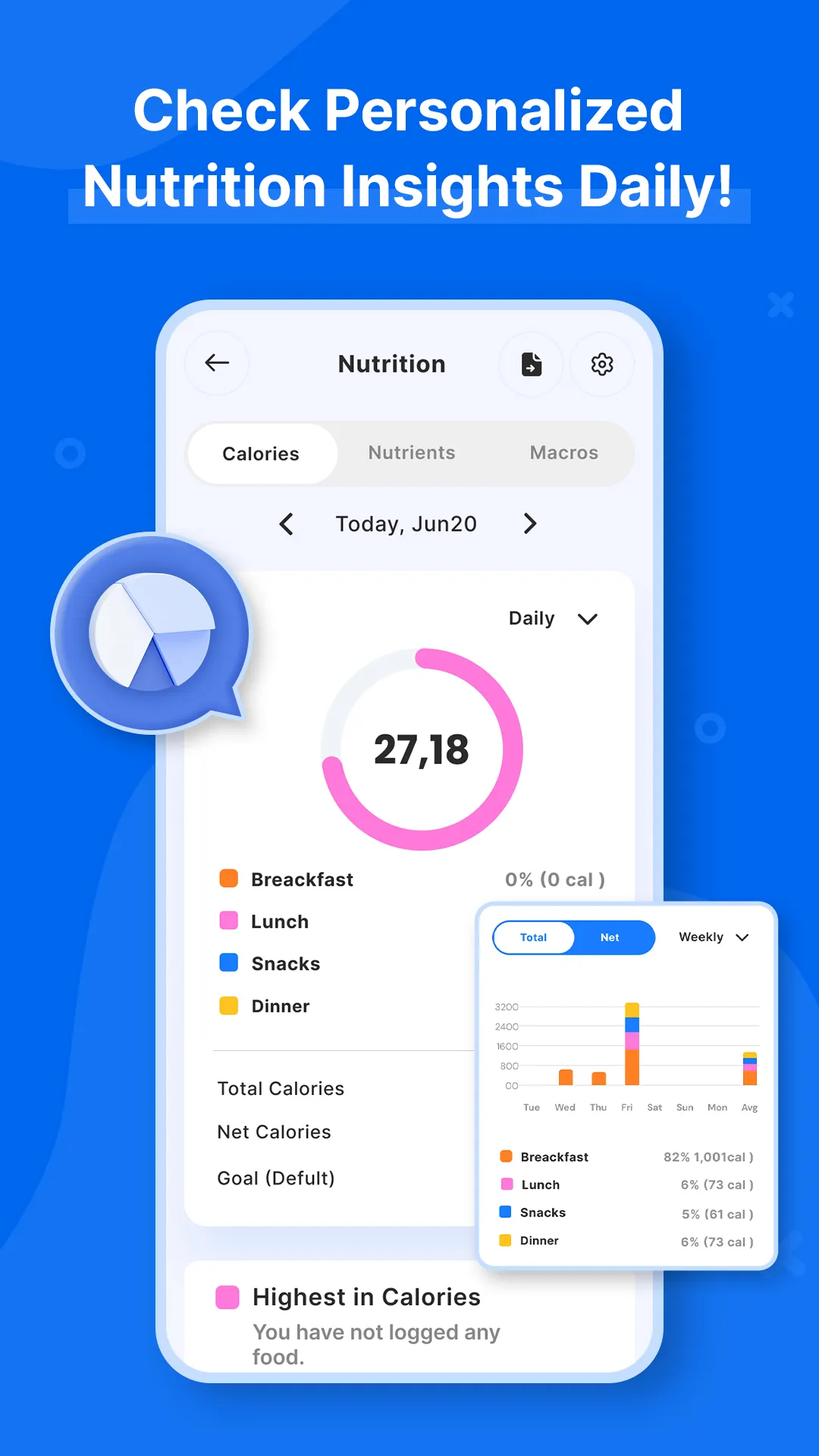 Calorys: Calorie Counter | Indus Appstore | Screenshot