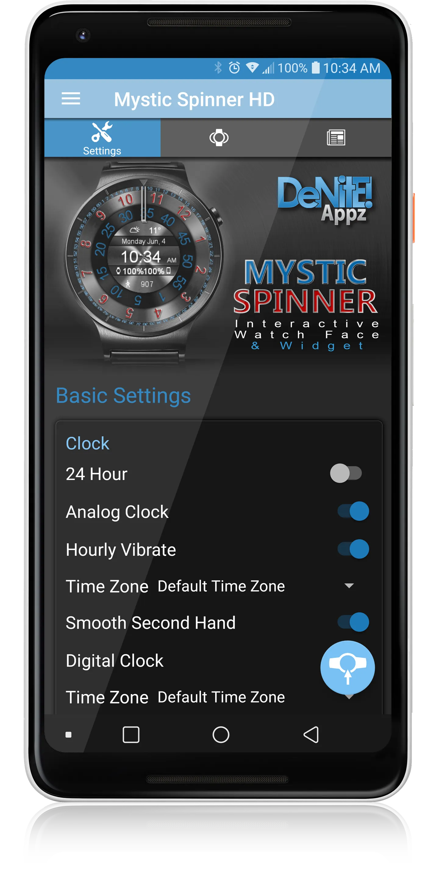 Mystic Spinner HD Watch Face | Indus Appstore | Screenshot