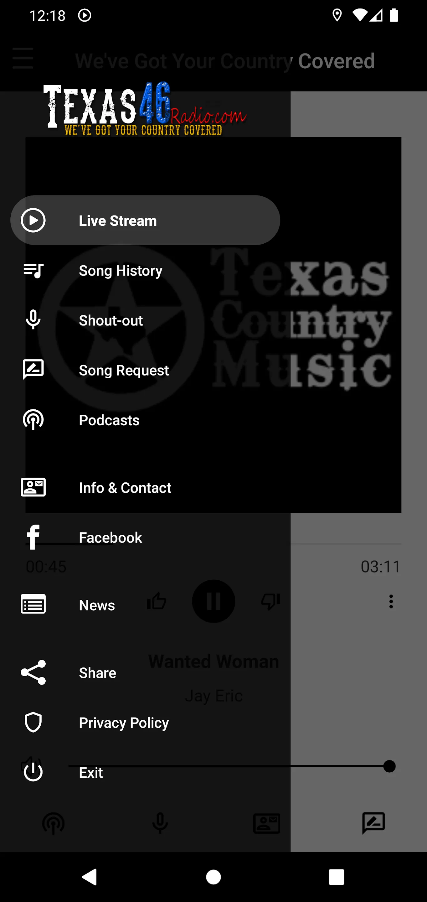 Texas 46 Radio | Indus Appstore | Screenshot