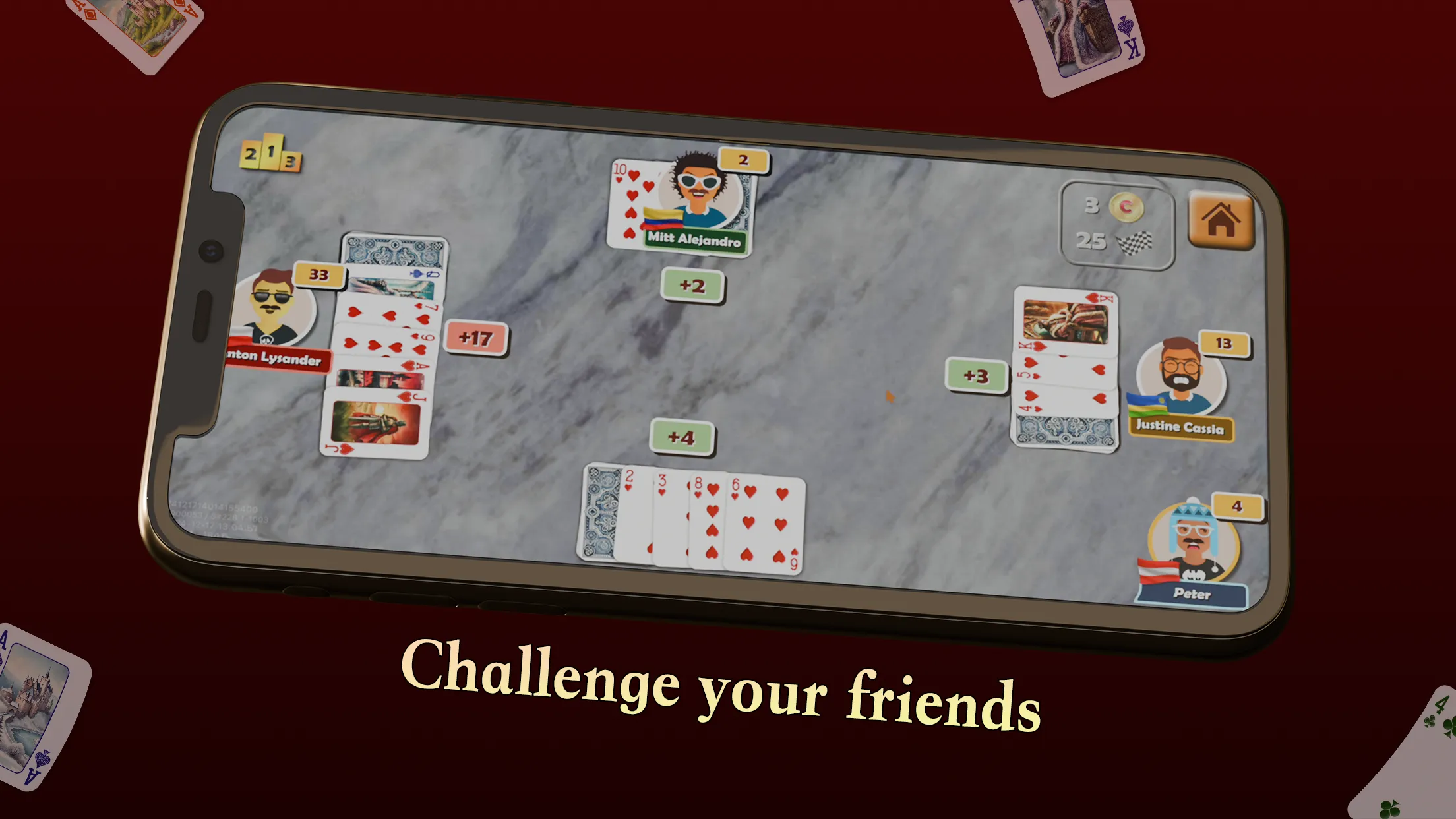 Hearts: Online Card Game | Indus Appstore | Screenshot