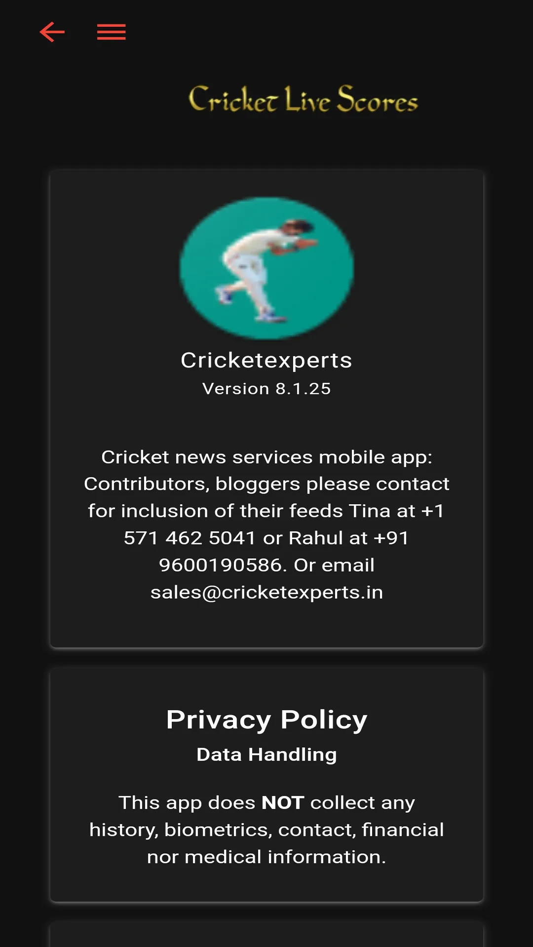 Cricket Live scores 365 24/7 | Indus Appstore | Screenshot