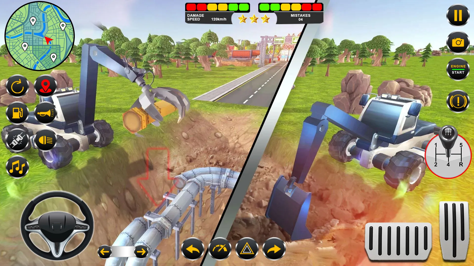 Road Construction Excavator 3D | Indus Appstore | Screenshot