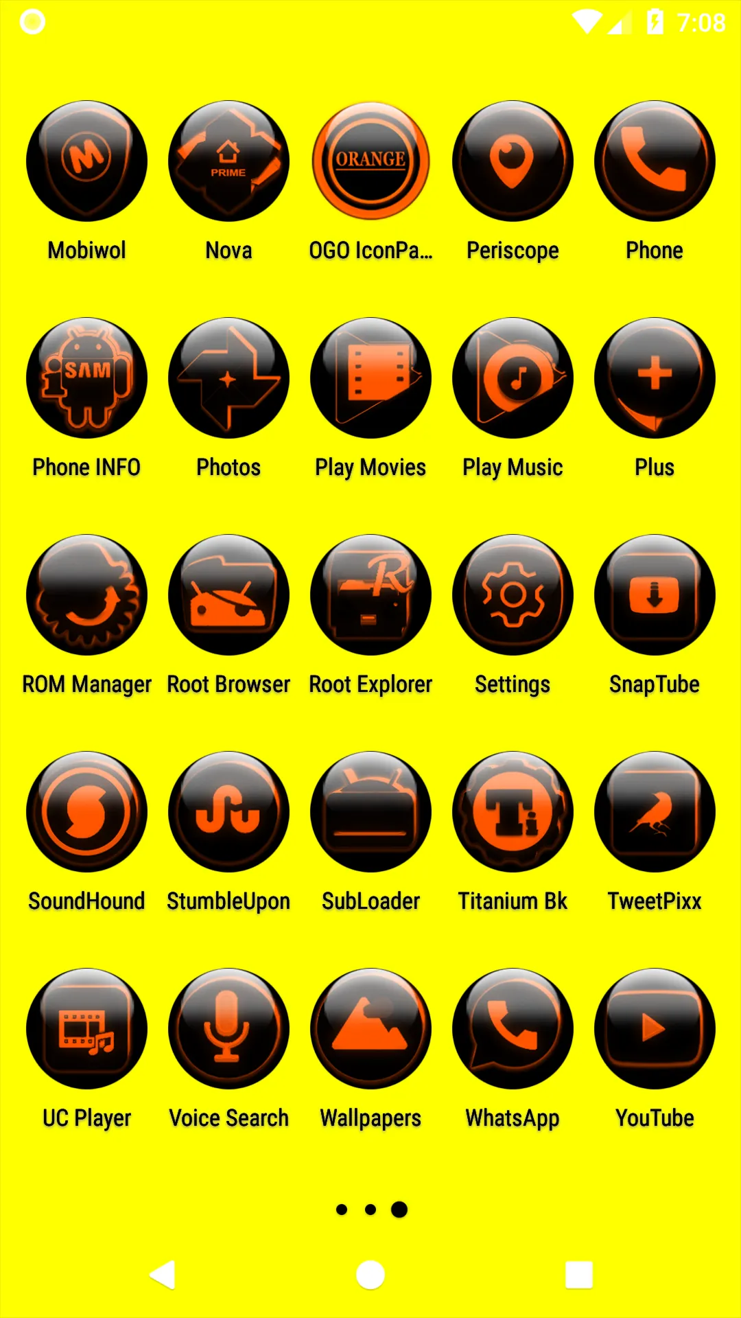 Orange Glass Orb Icon Pack | Indus Appstore | Screenshot