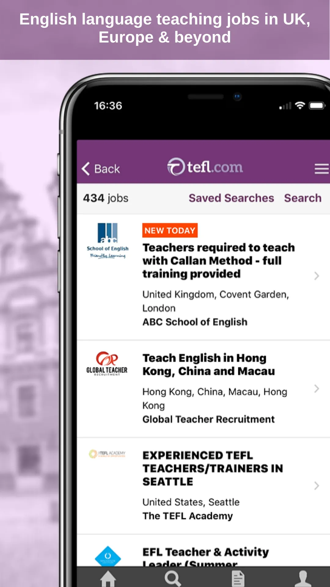 Job Search TEFL.com | Indus Appstore | Screenshot