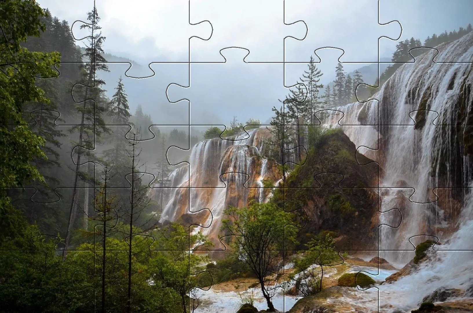 Waterfall jigsaw puzzles games | Indus Appstore | Screenshot