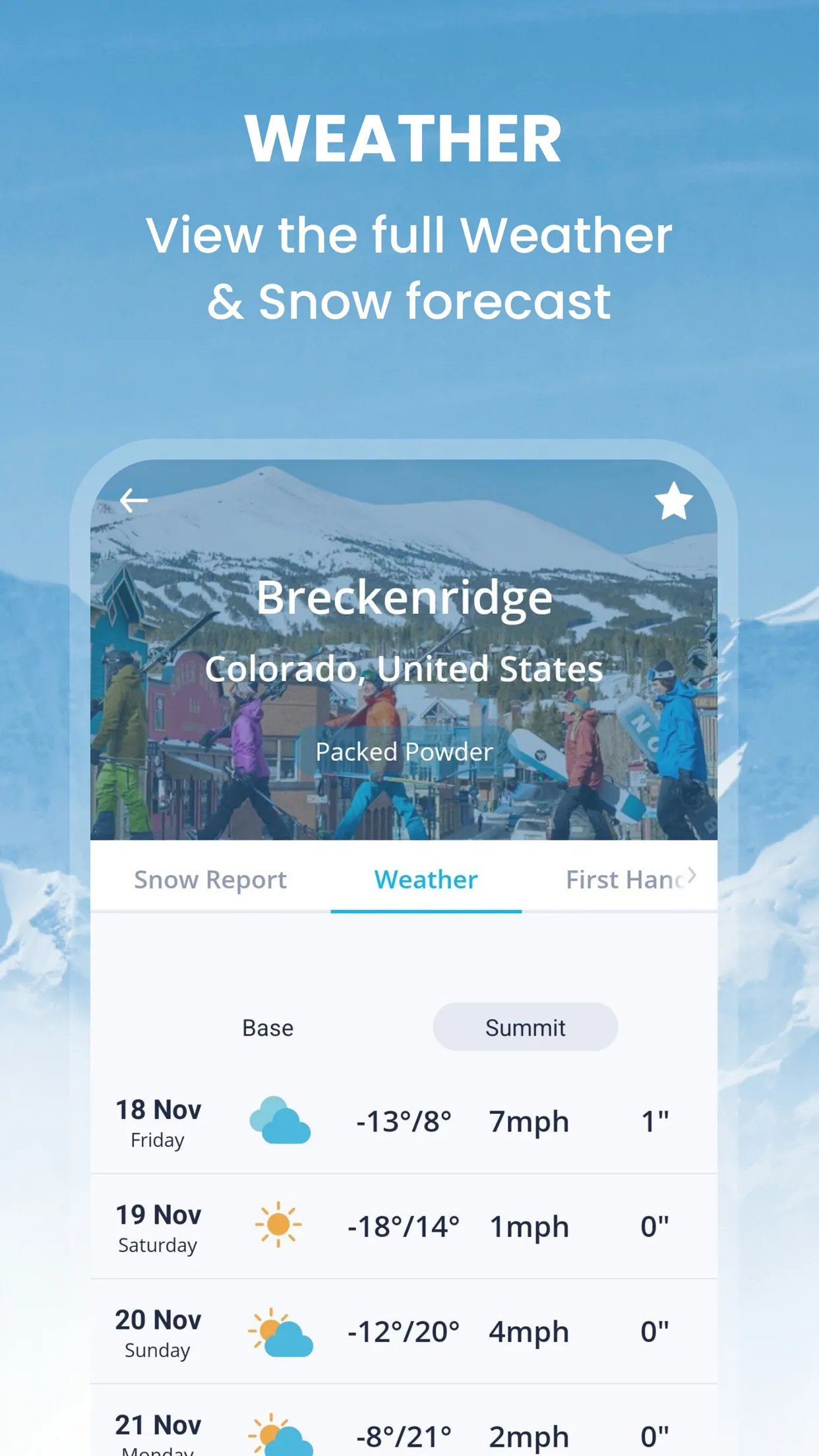 OnTheSnow Ski & Snow Report | Indus Appstore | Screenshot