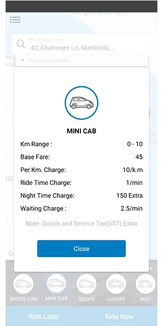 DCS Cabs | Indus Appstore | Screenshot