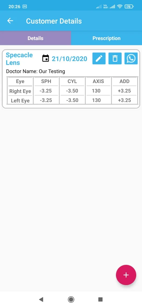 Optical Patient (RX) Manager | Indus Appstore | Screenshot