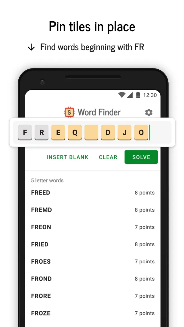 Word Finder for SCRABBLE: Chea | Indus Appstore | Screenshot