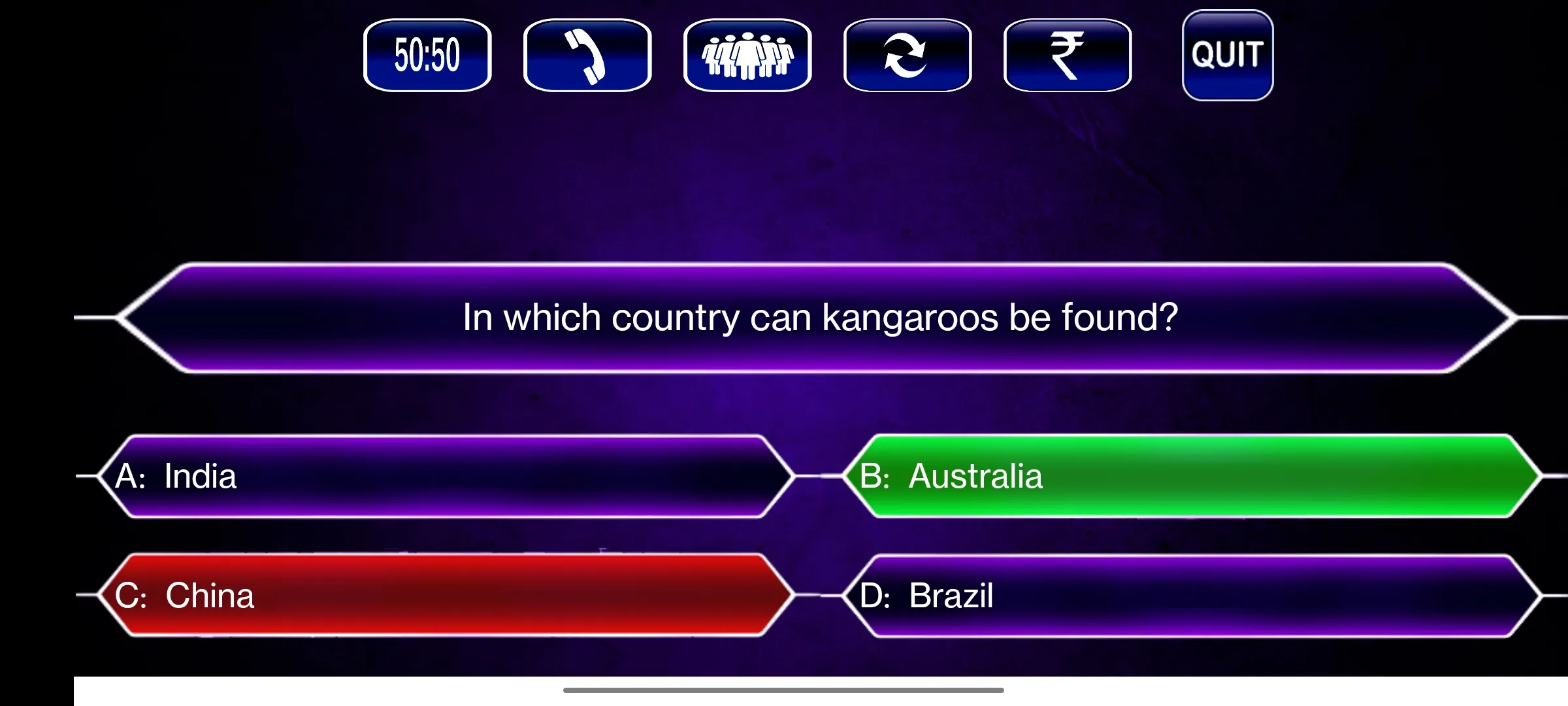 KBC Quiz in Hindi & English | Indus Appstore | Screenshot