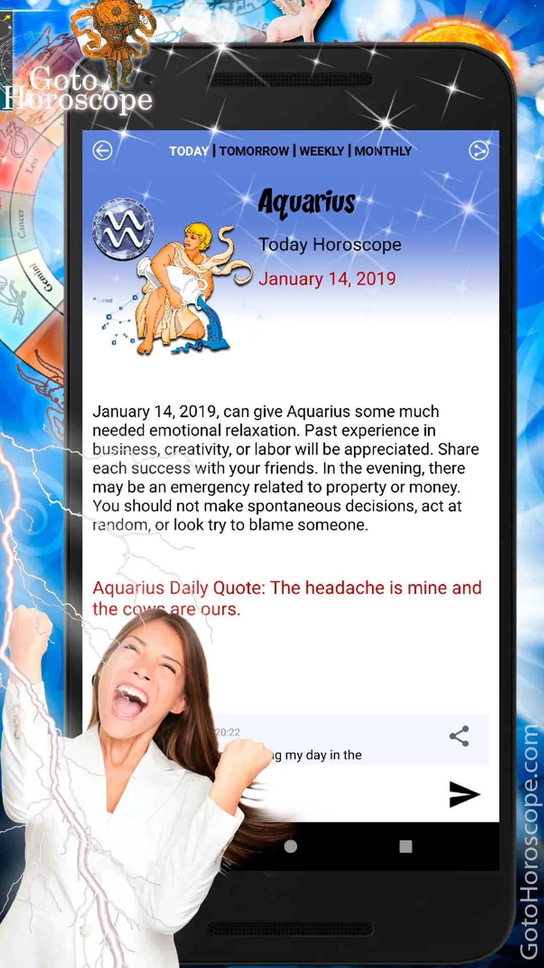 Aquarius Daily Horoscope 2024 | Indus Appstore | Screenshot