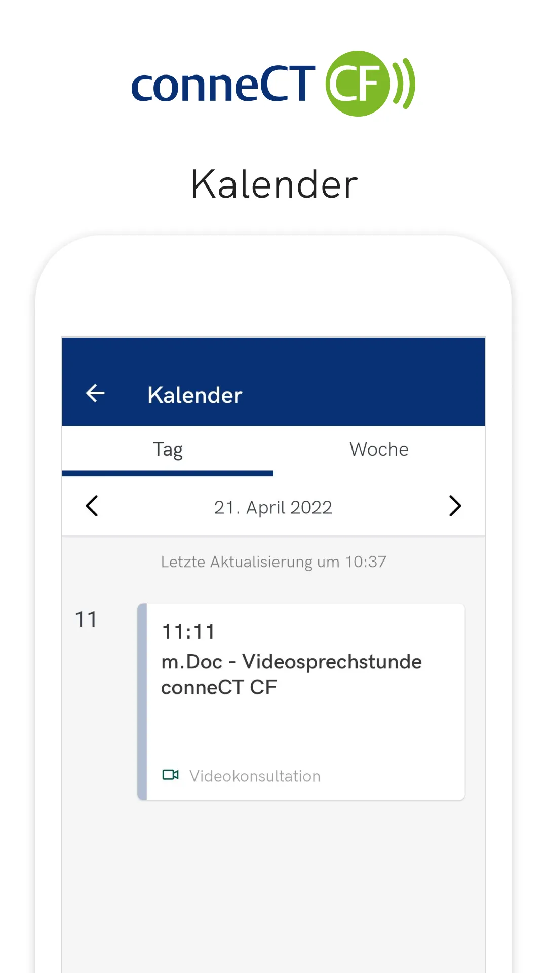 conneCT CF Online-Sprechstunde | Indus Appstore | Screenshot