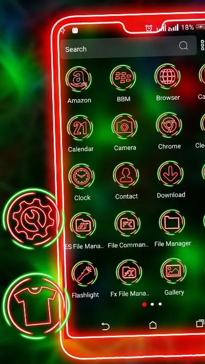 Green Light Mesh Theme | Indus Appstore | Screenshot