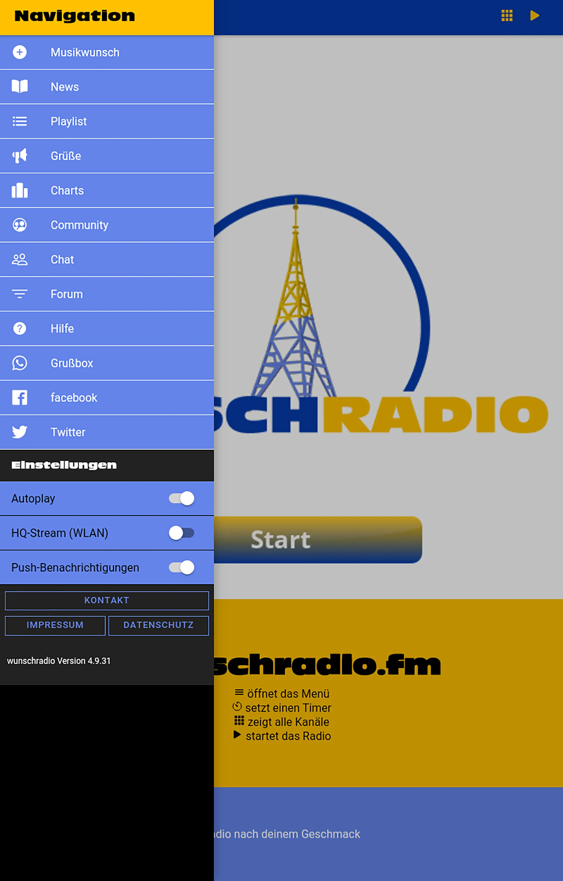 wunschradio | Indus Appstore | Screenshot