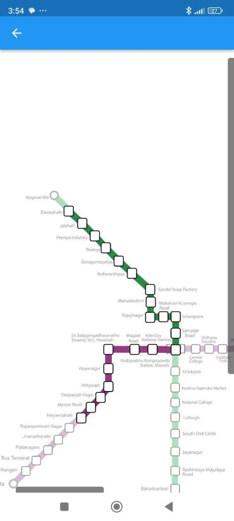Bangalore Metro Route Map Fare | Indus Appstore | Screenshot