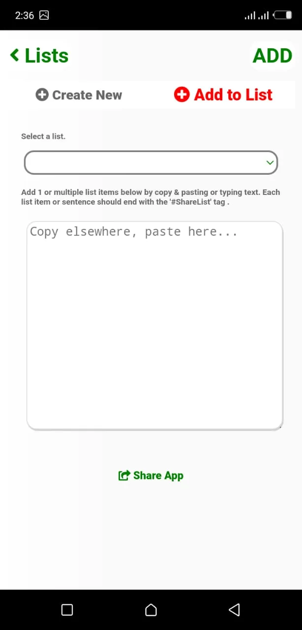 ShareList App (Offline) | Indus Appstore | Screenshot