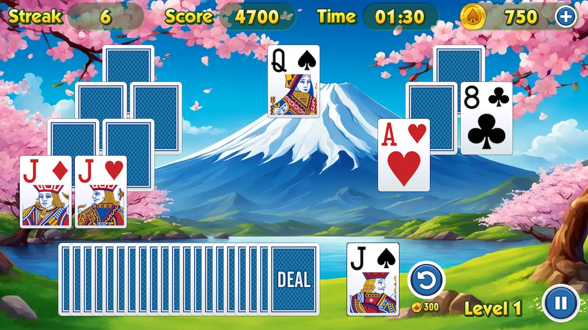 TriPeaks Solitaire Challenge | Indus Appstore | Screenshot