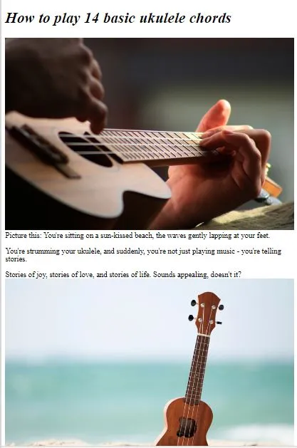 How to Play Ukulele | Indus Appstore | Screenshot