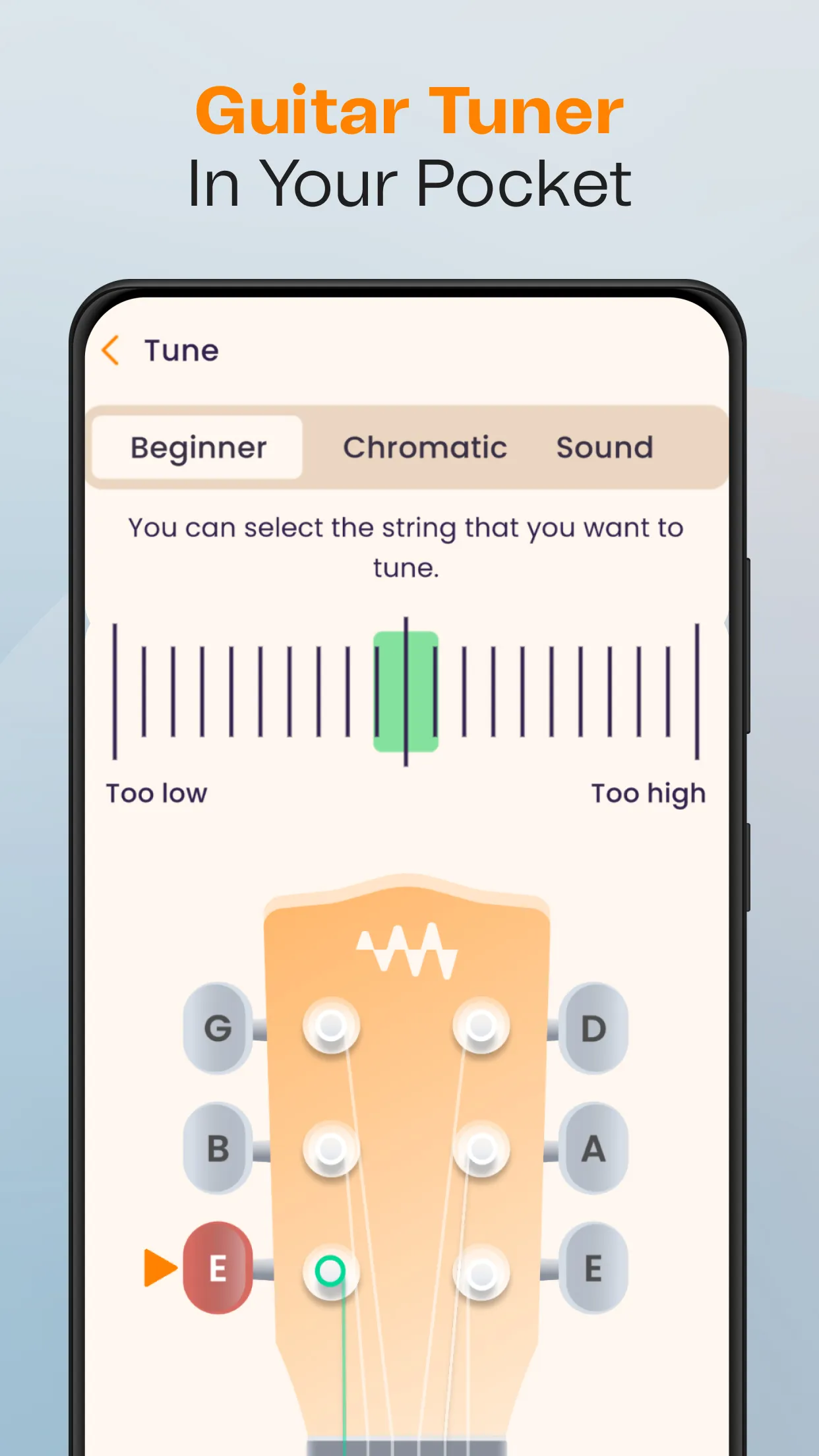 Guitar Tuner & Play FourChords | Indus Appstore | Screenshot