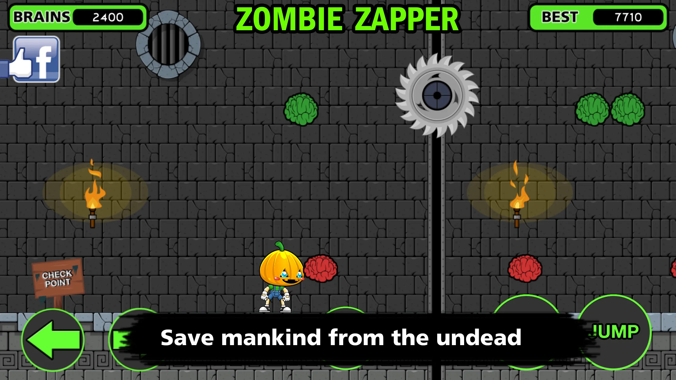 Zombie Zapper  The Brain Drain | Indus Appstore | Screenshot