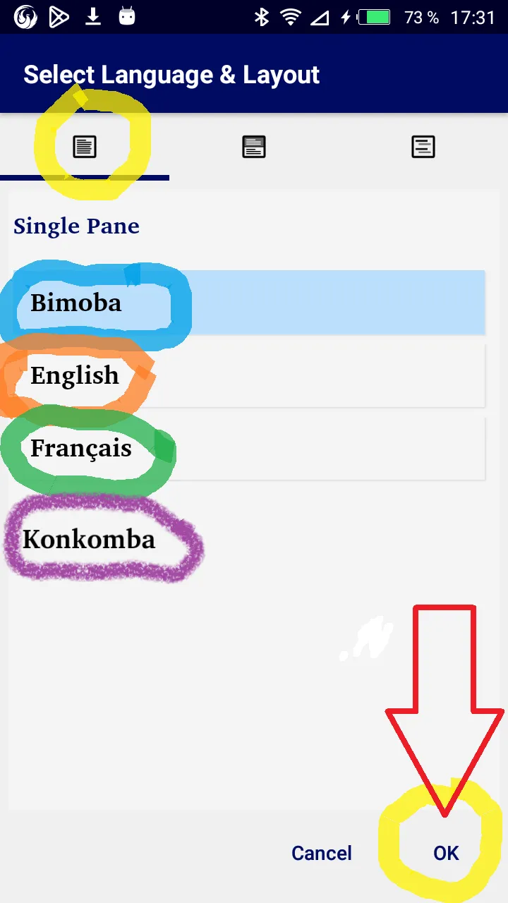 Bimoba Bible w. English French | Indus Appstore | Screenshot