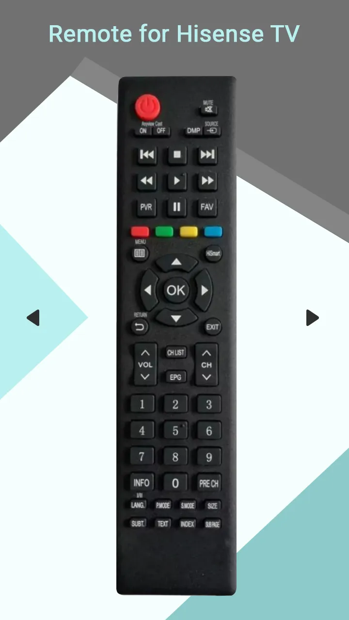 Remote for Hisense TV | Indus Appstore | Screenshot