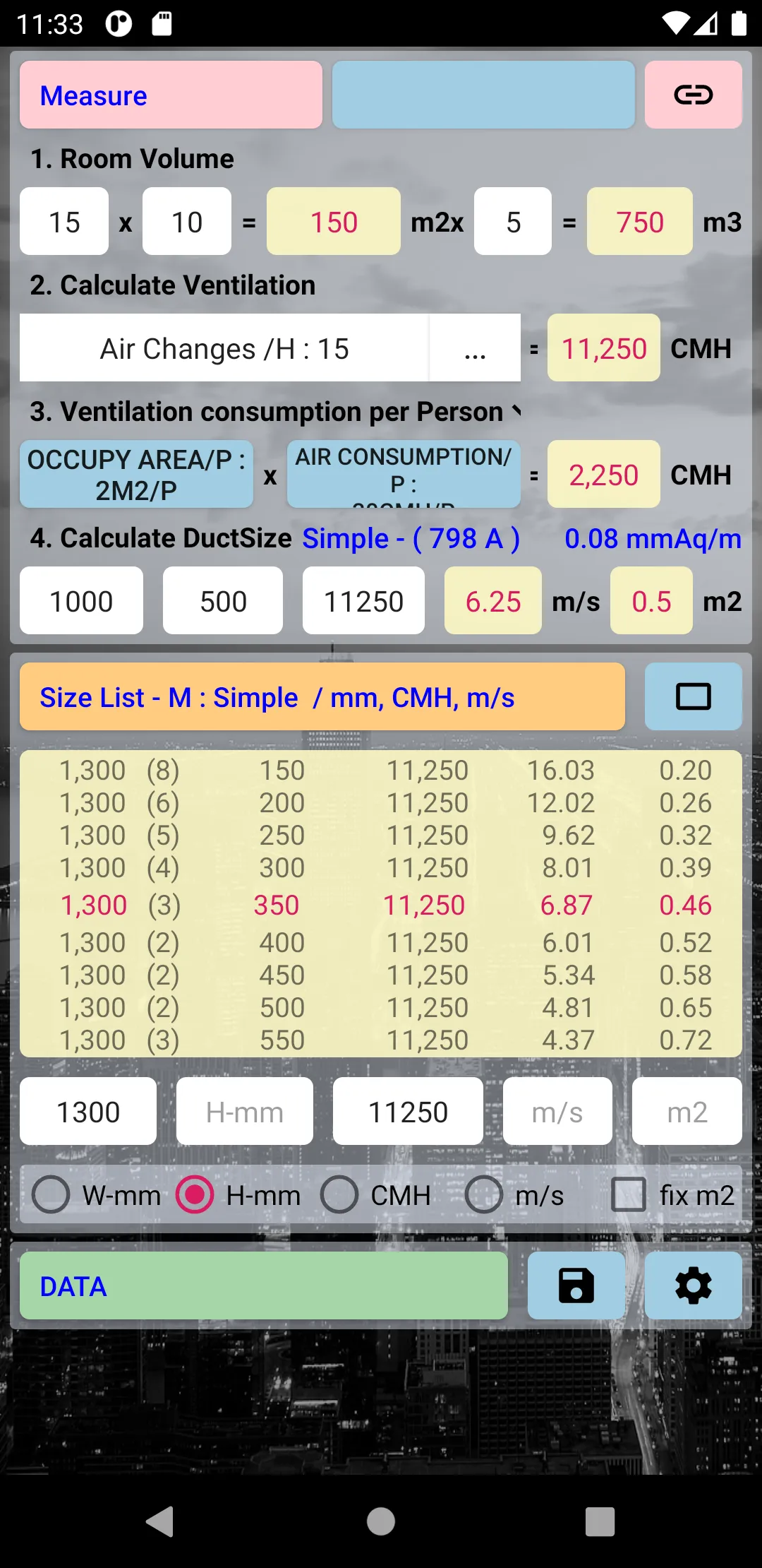 Duct Calculator | Indus Appstore | Screenshot