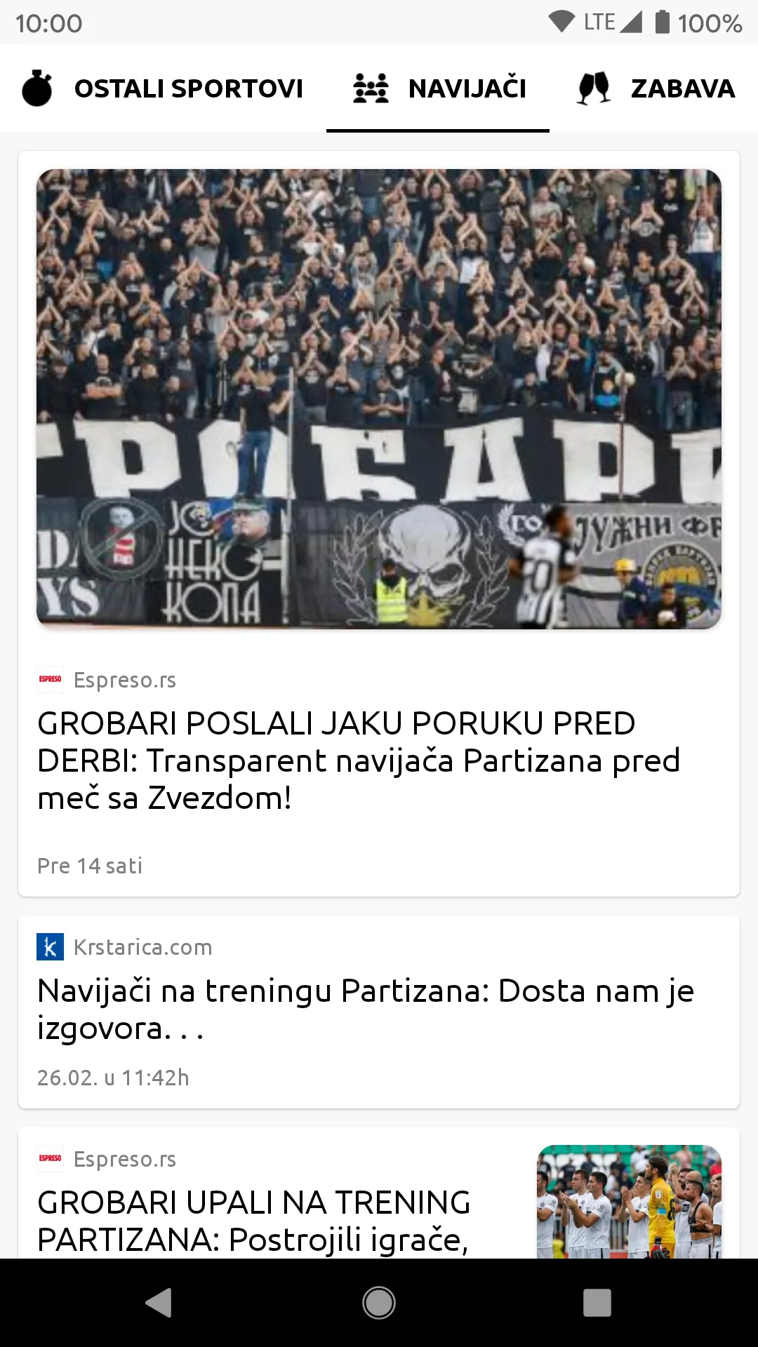 Partizan Info - Sve vesti | Indus Appstore | Screenshot