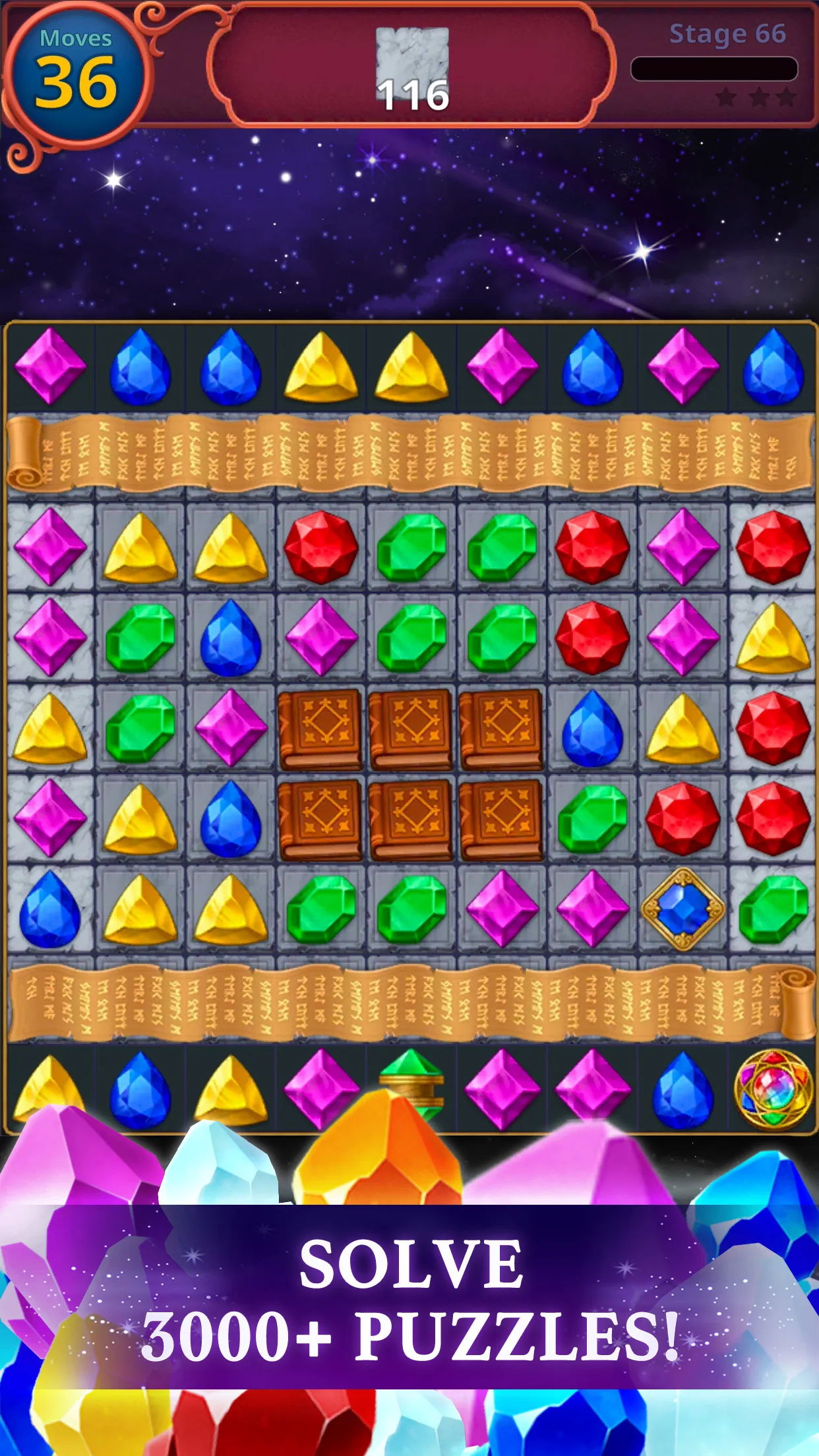 Jewels Magic: Mystery Match3 | Indus Appstore | Screenshot