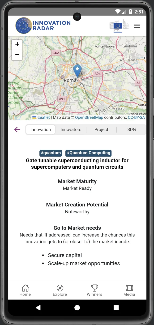 Innovation Radar | Indus Appstore | Screenshot