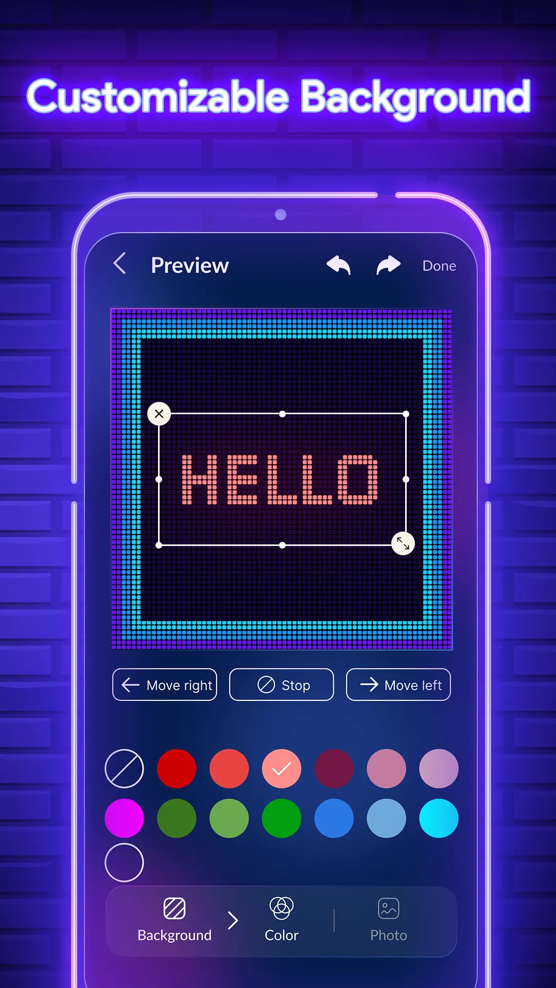 Lightboard:Scrolling Neon Text | Indus Appstore | Screenshot