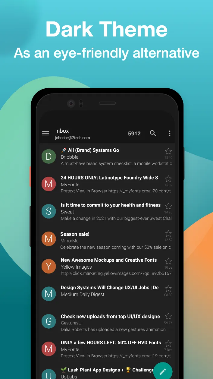 Email Aqua Mail - Fast, Secure | Indus Appstore | Screenshot